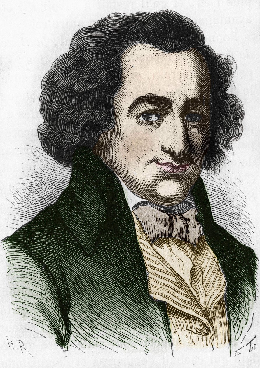 portrett av Thomas Paine (1737-1809), britisk forfatter og politiker. av Unknown artist