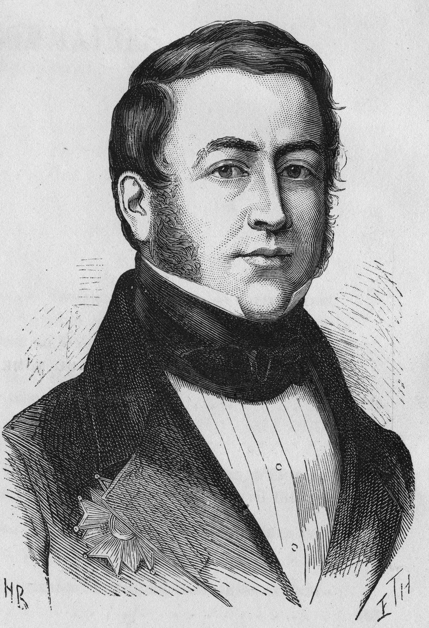 portrett av greven av MONTALIVET, innenriksminister i 1832. av Unknown artist