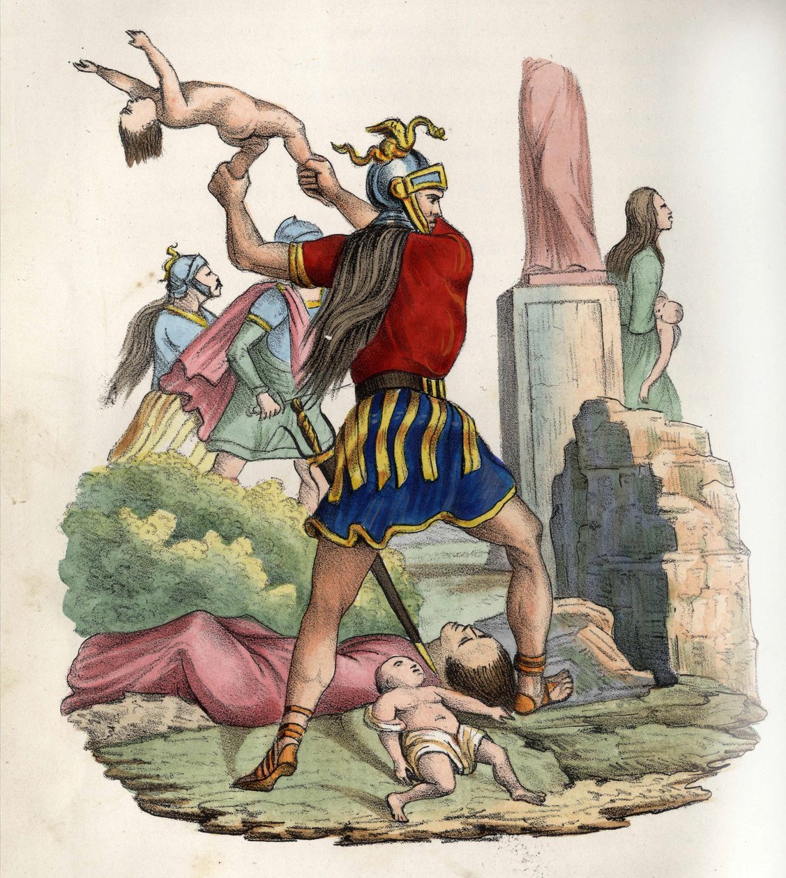 vandalene grep Kartago i 439. i "Ancient and Modern Algeria"" av Léon Galibert. Italiensk utgave i 1846 farge. av Unknown artist