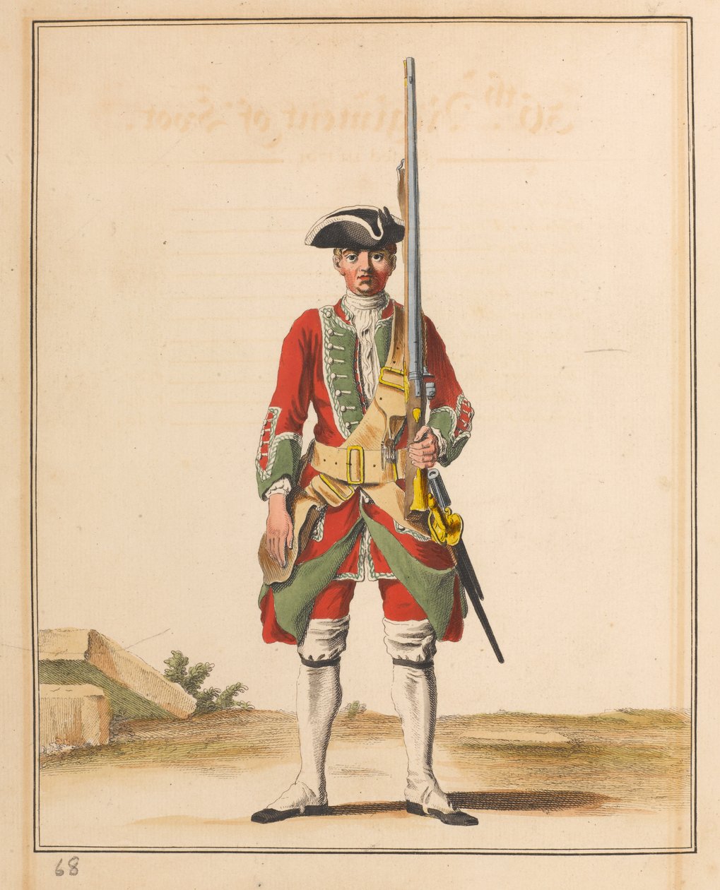 36. fotregiment, 1742 ca av Unknown artist