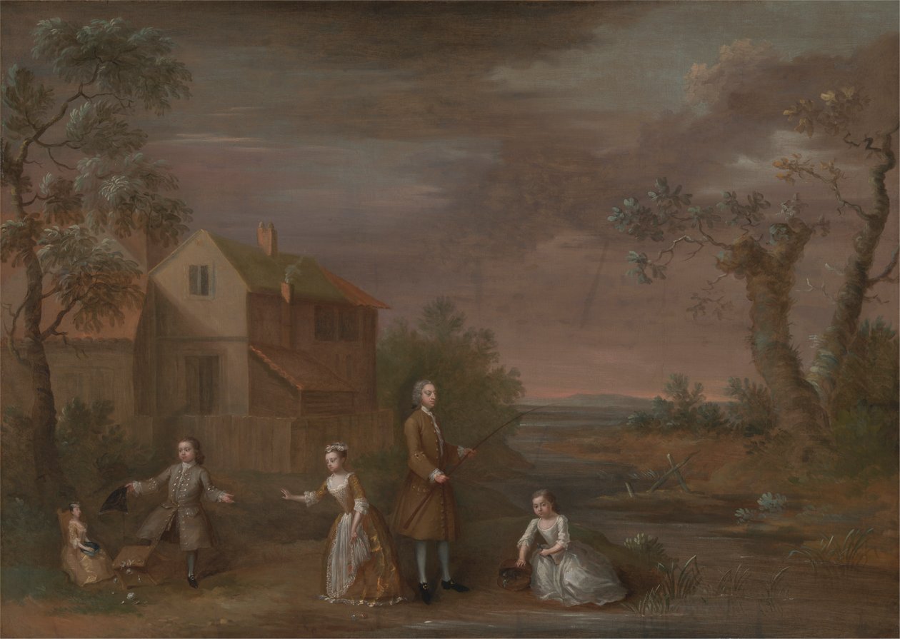 En familiegruppe kalt 'The Stafford Family' av Unknown artist