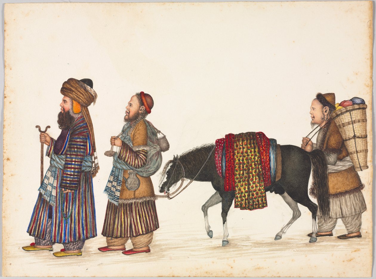En familie av tartarer av Unknown artist