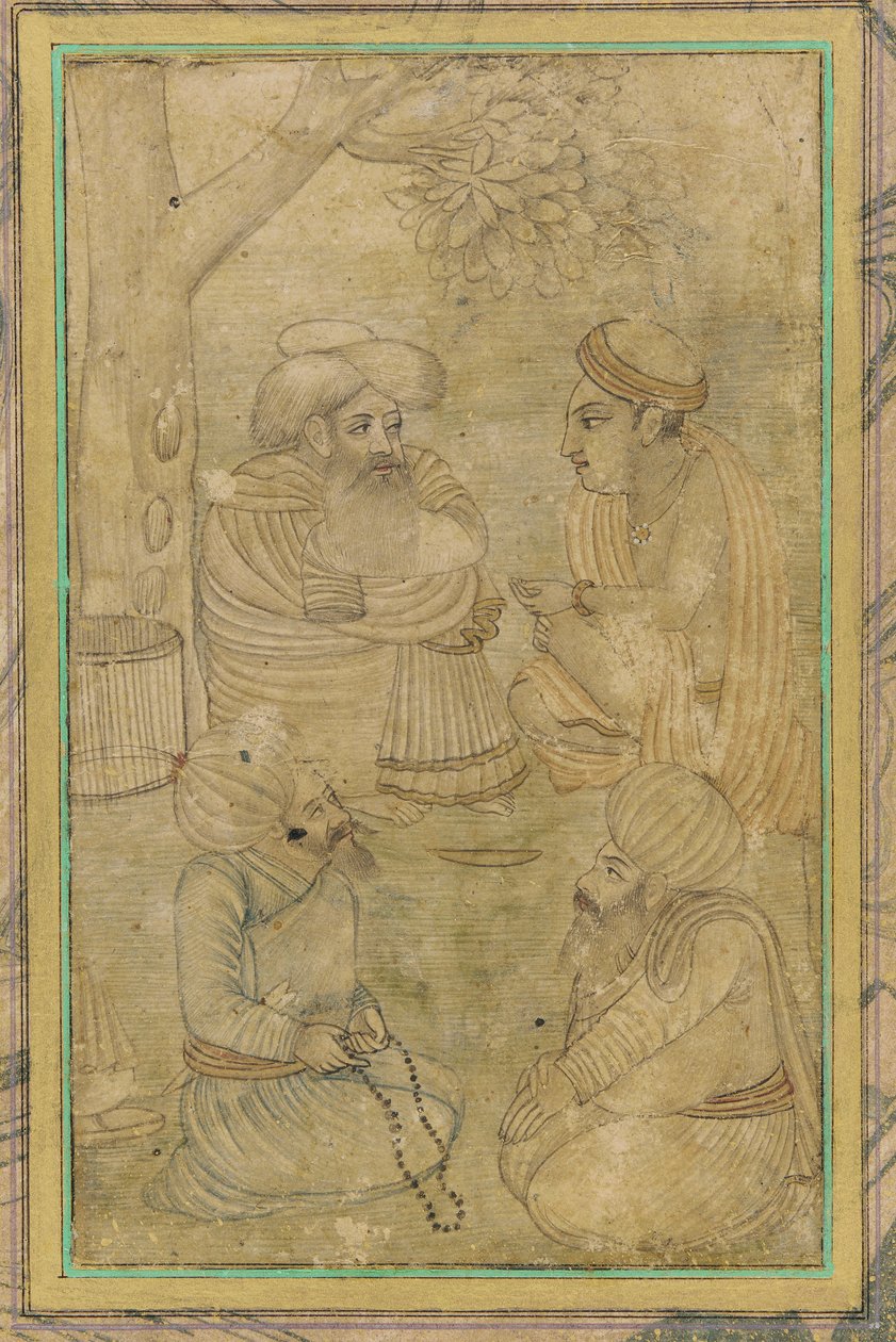 En hindu og tre mahometaner av Unknown artist