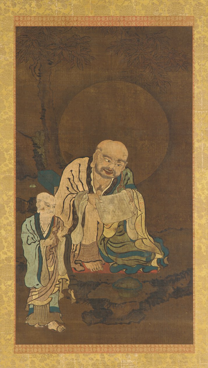 En Luohan og en ledsager av Unknown artist