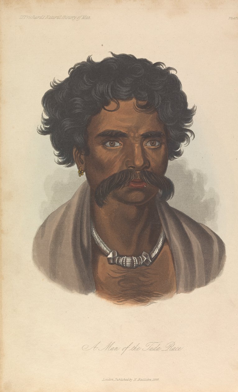 A Man of the Tuda Race av Unknown artist