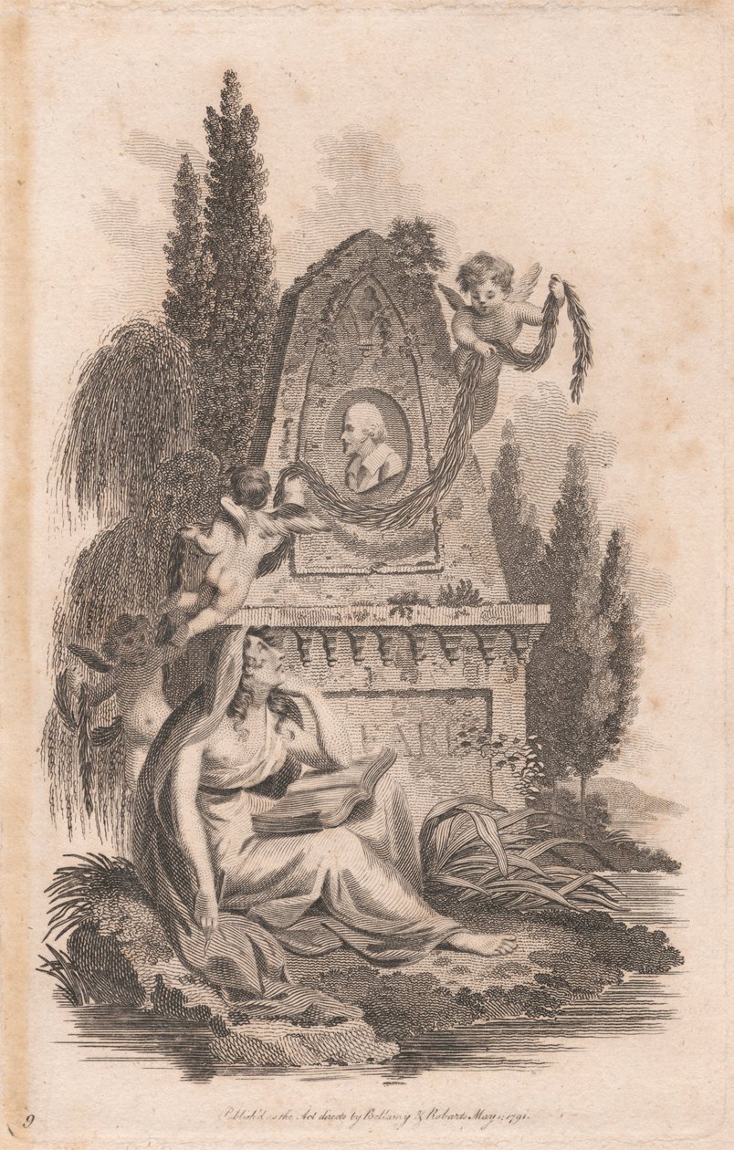 Et minnesmerke for Shakespeare av Unknown artist