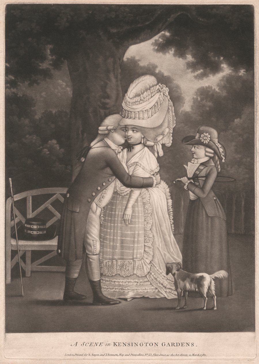En scene i Kensington Gardens av Unknown artist