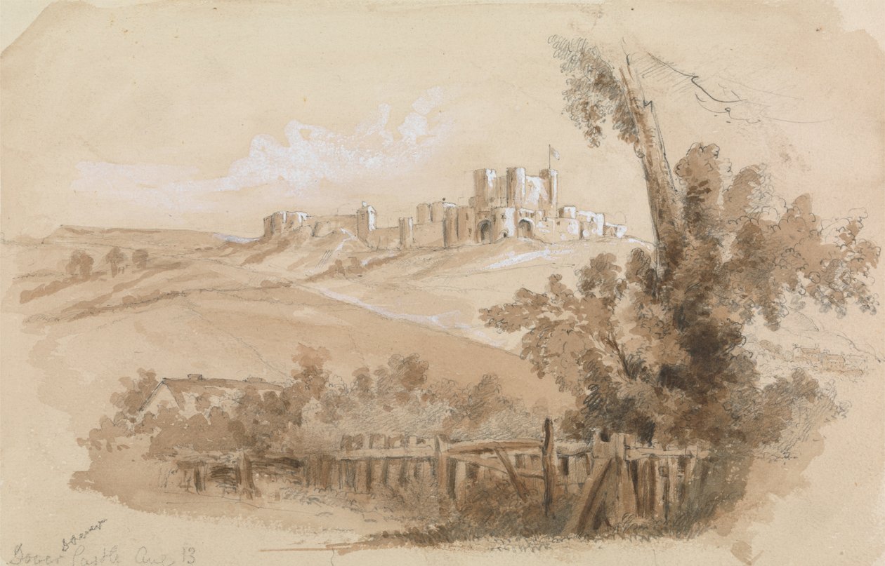 Utsikt over Dover Castle av Unknown artist