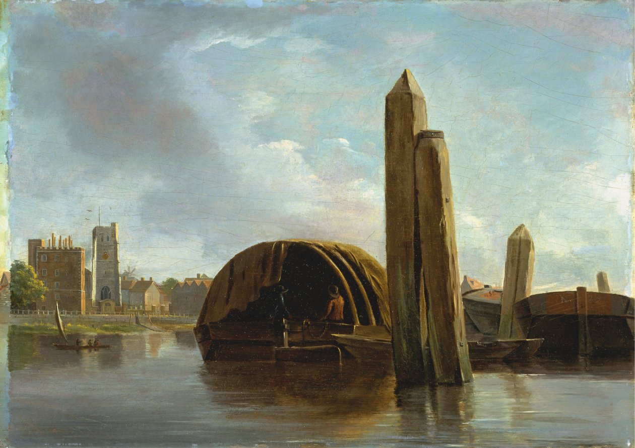 Utsikt over Lambeth av Unknown artist