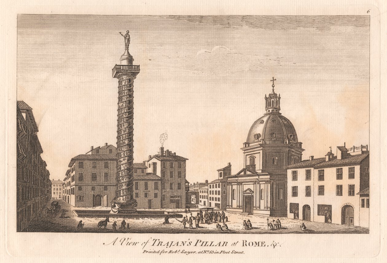 En utsikt over Trajans søyle i Roma &c. av Unknown artist