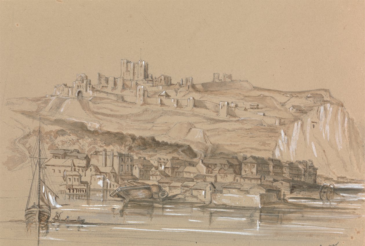 Utsikt over byen Dover av Unknown artist