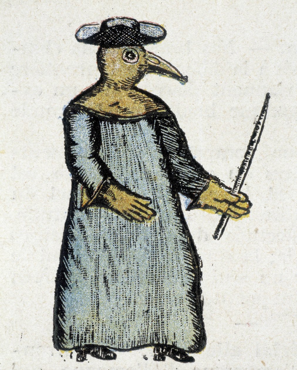 En legekjole i pesttider av Unknown artist