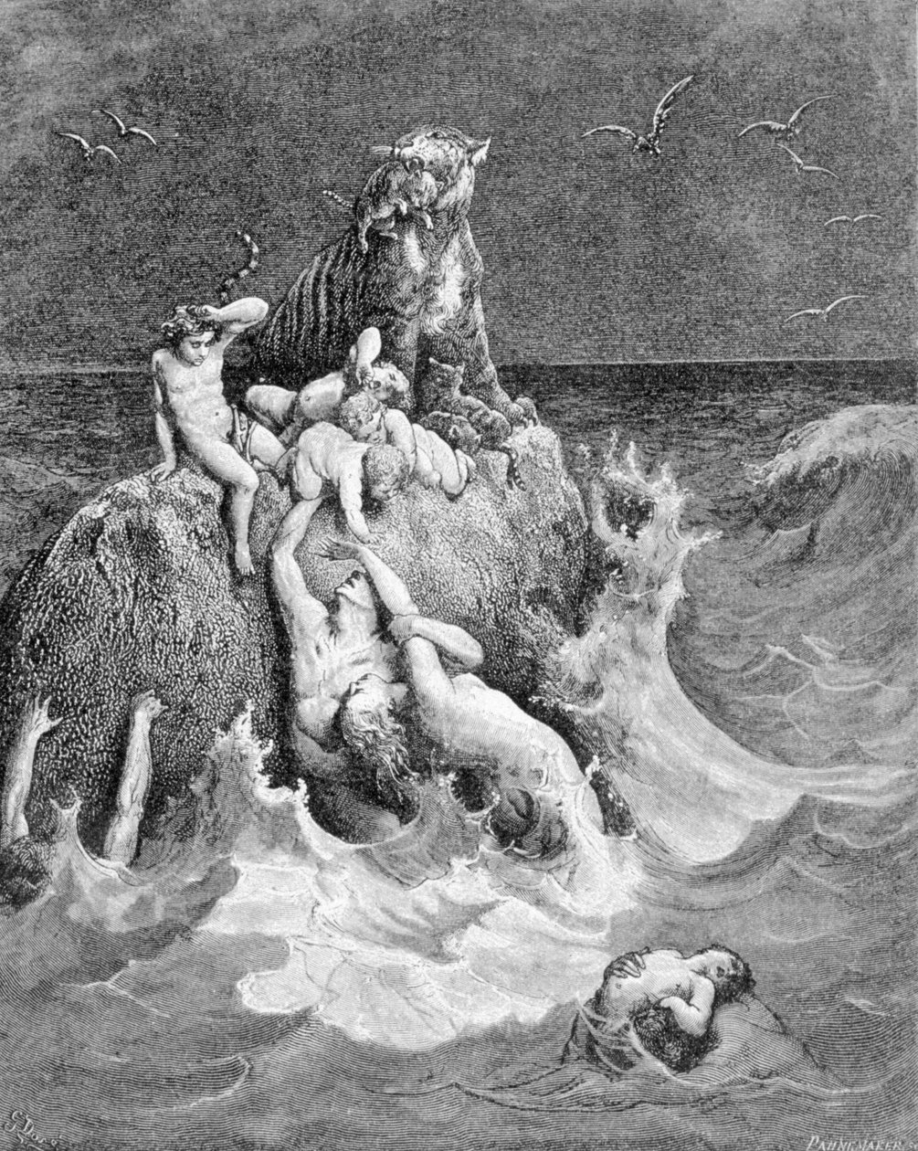 En scene av flommen, 1. Mosebok av Unknown artist