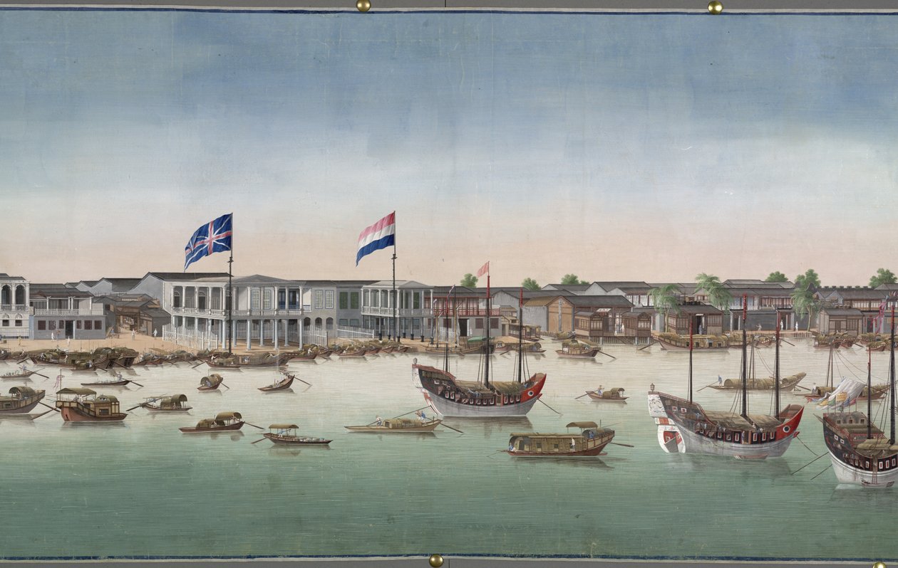 Utsikt over Kanton av Unknown artist