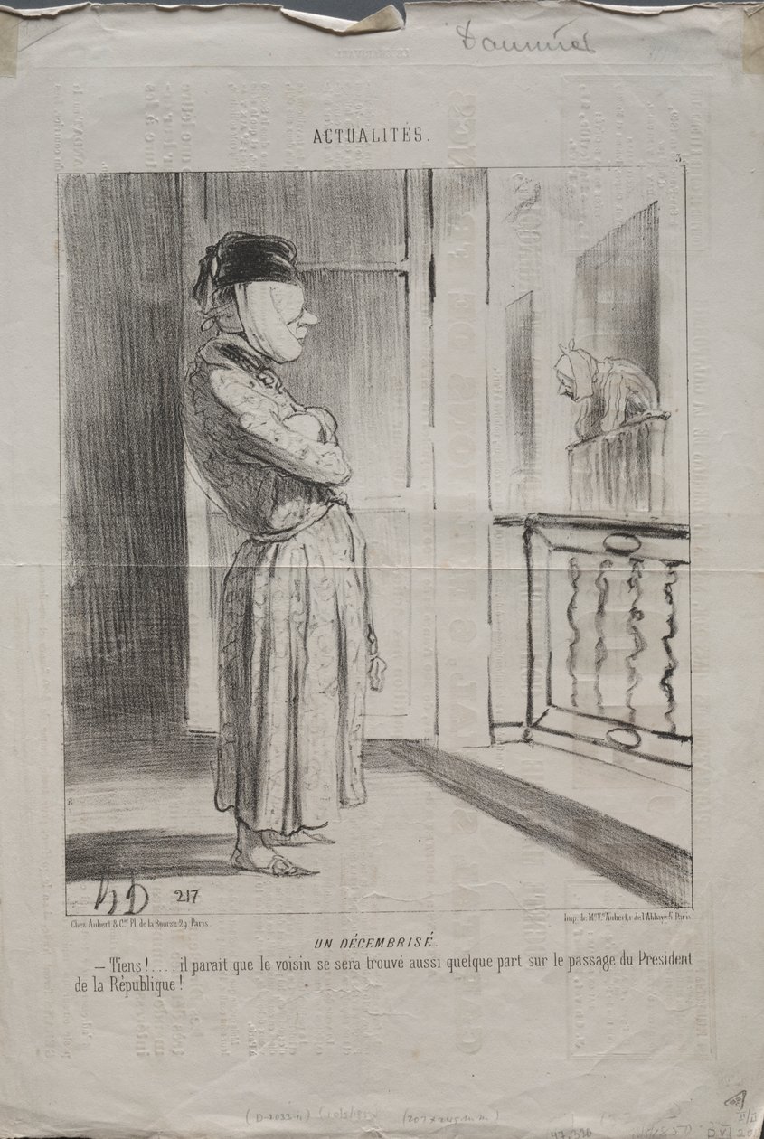Aktualiteter, plate 3: En "desemberist" av Unknown artist