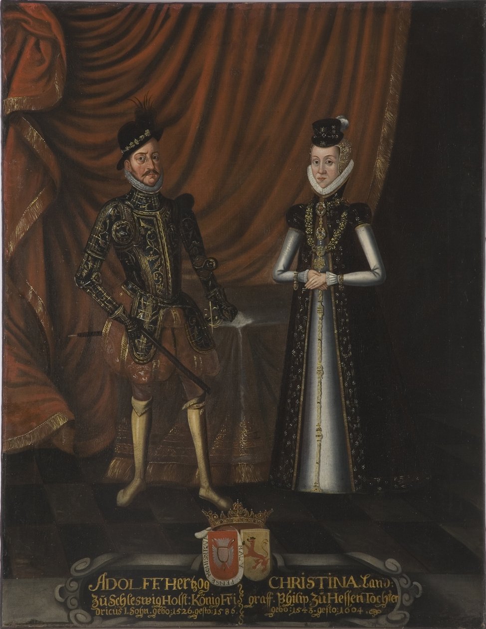 Adolphe de Holstein Gottorp et Christine de Hesse - hertug Adolf av Holstein-Gottorp av Unknown artist