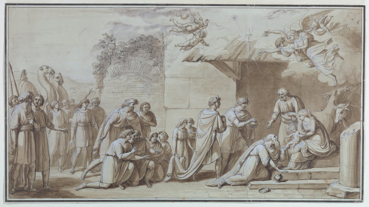 Tilbedelse av magiene av Unknown artist