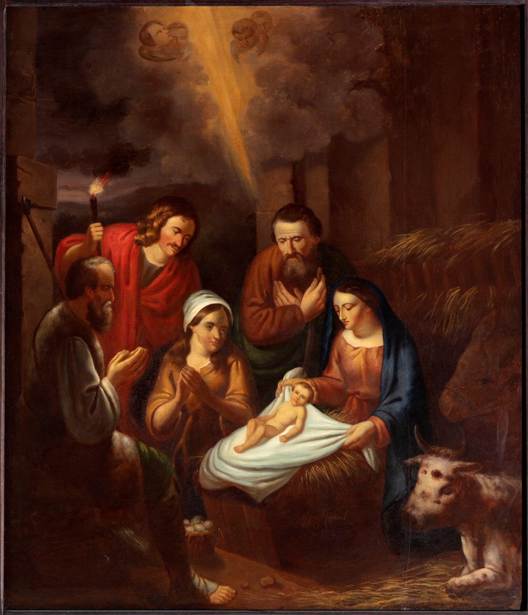 Tilbedelse av hyrdene av Unknown artist