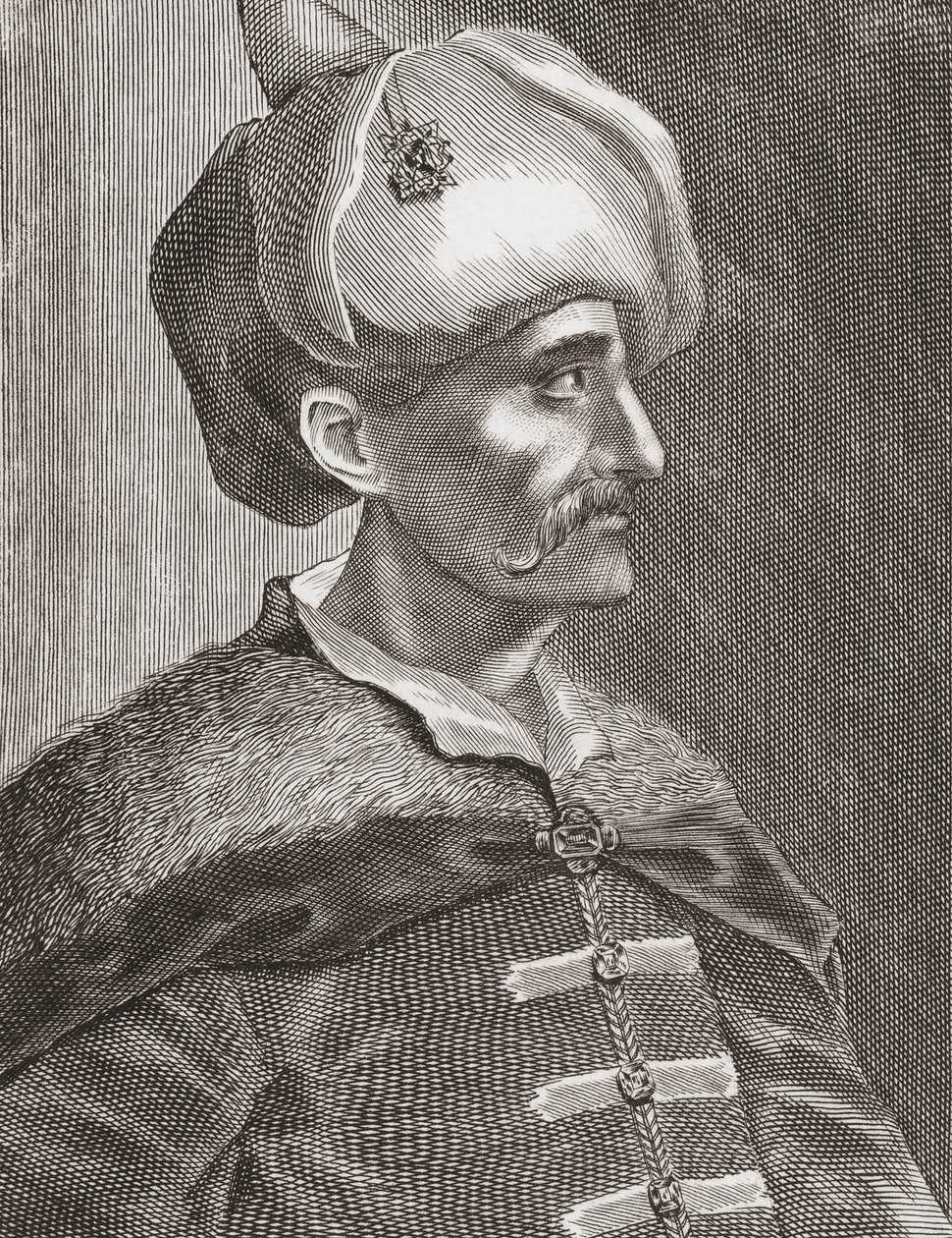 Ahmed I, sultan fra det osmanske riket. av Unknown artist