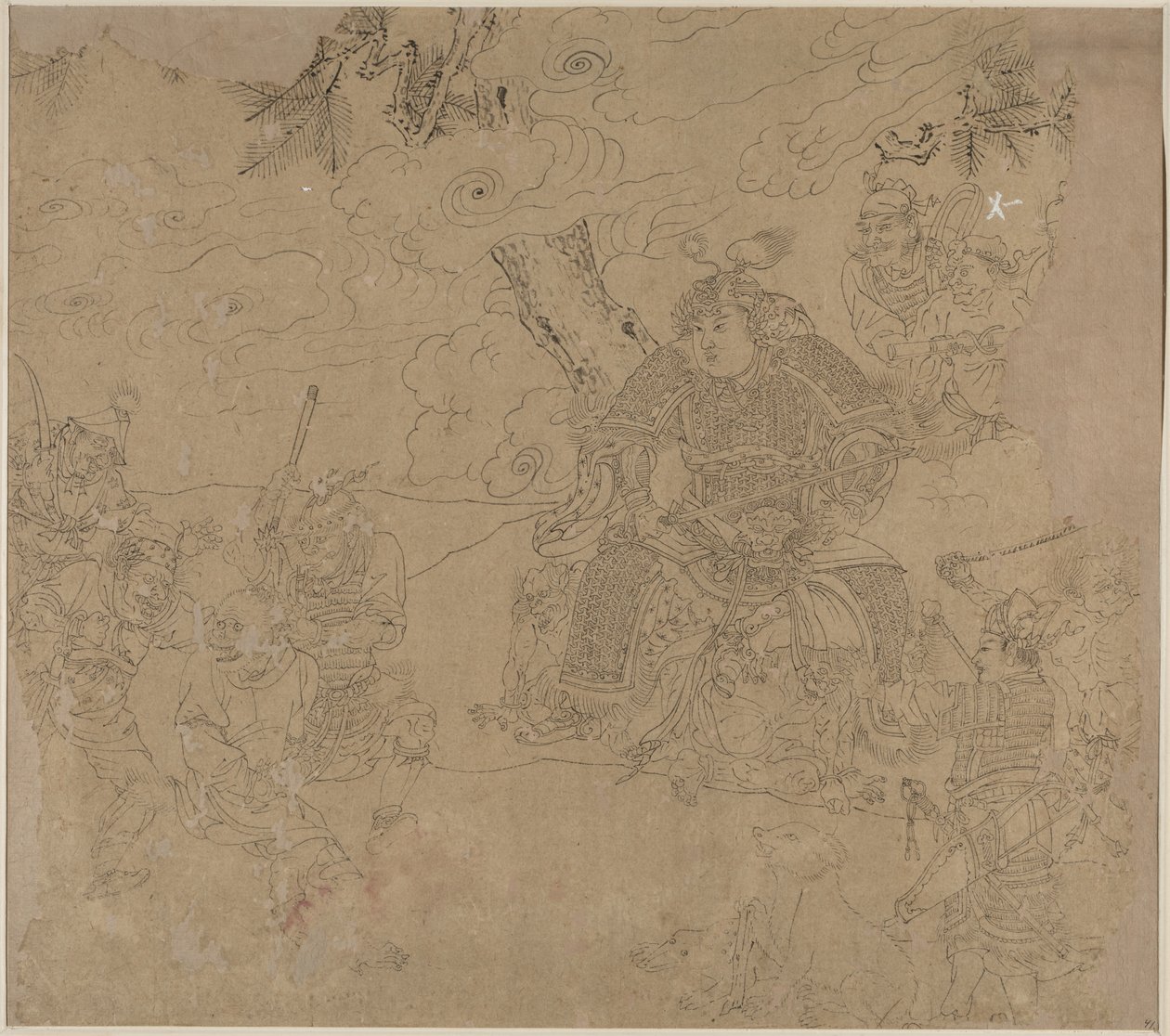 Album med daoistiske og buddhistiske temaer: Search the Mountain: Leaf 41 av Unknown artist