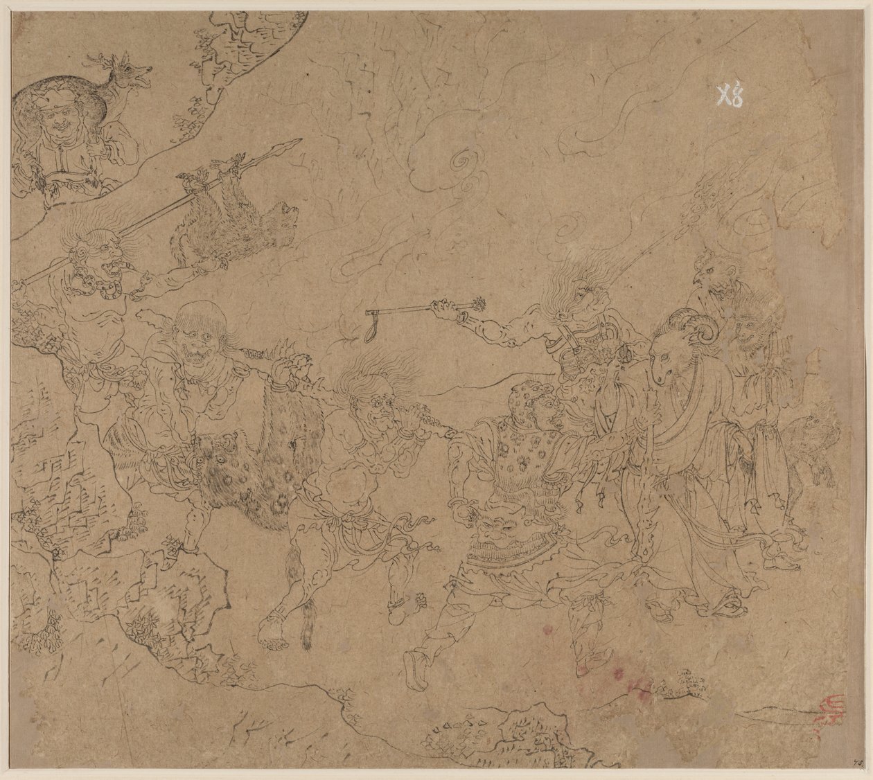 Album med daoistiske og buddhistiske temaer: Search the Mountain: Leaf 45 av Unknown artist