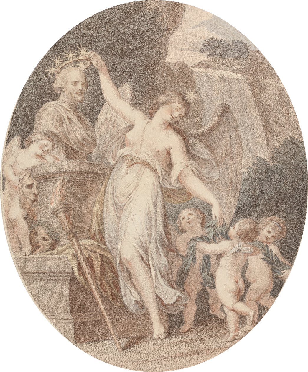 Allegorisk hyllest til Shakespeare av Unknown artist
