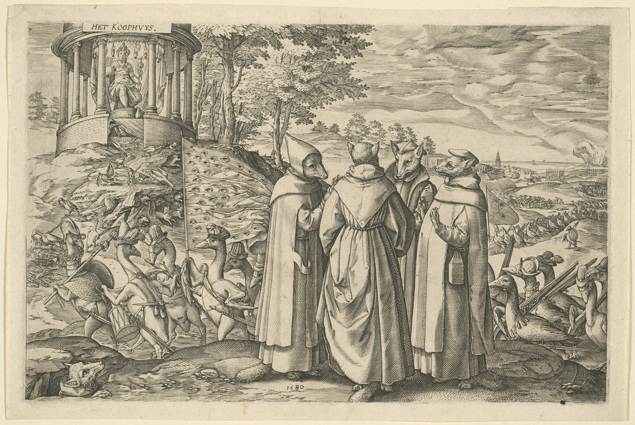 Allegori om nederlaget til hertugen av Alva ved Brielle av Unknown artist