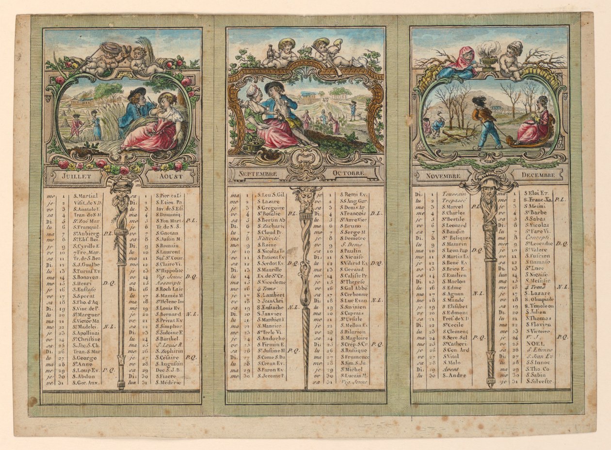 Almanakk for 1789 av Unknown artist