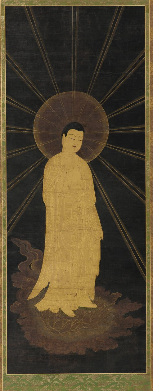 Amitabha (Amida) ønsker sjeler velkommen til paradis av Unknown artist