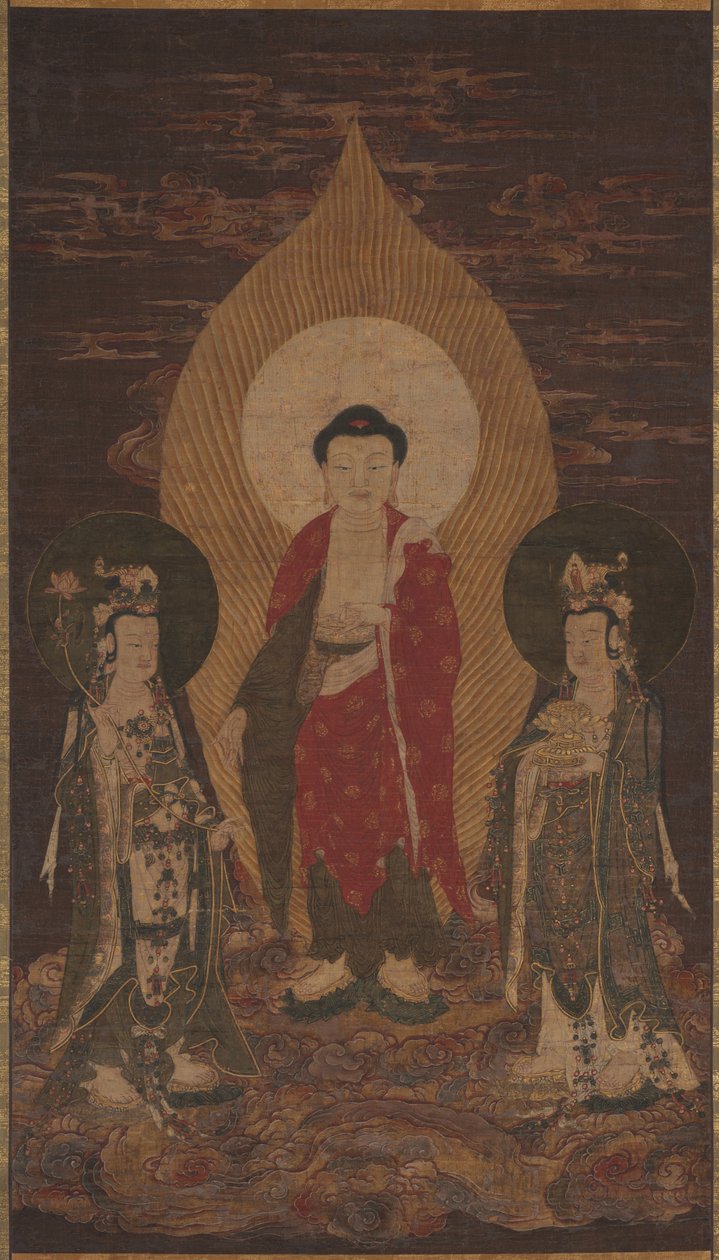Amitābha-triaden av Unknown artist