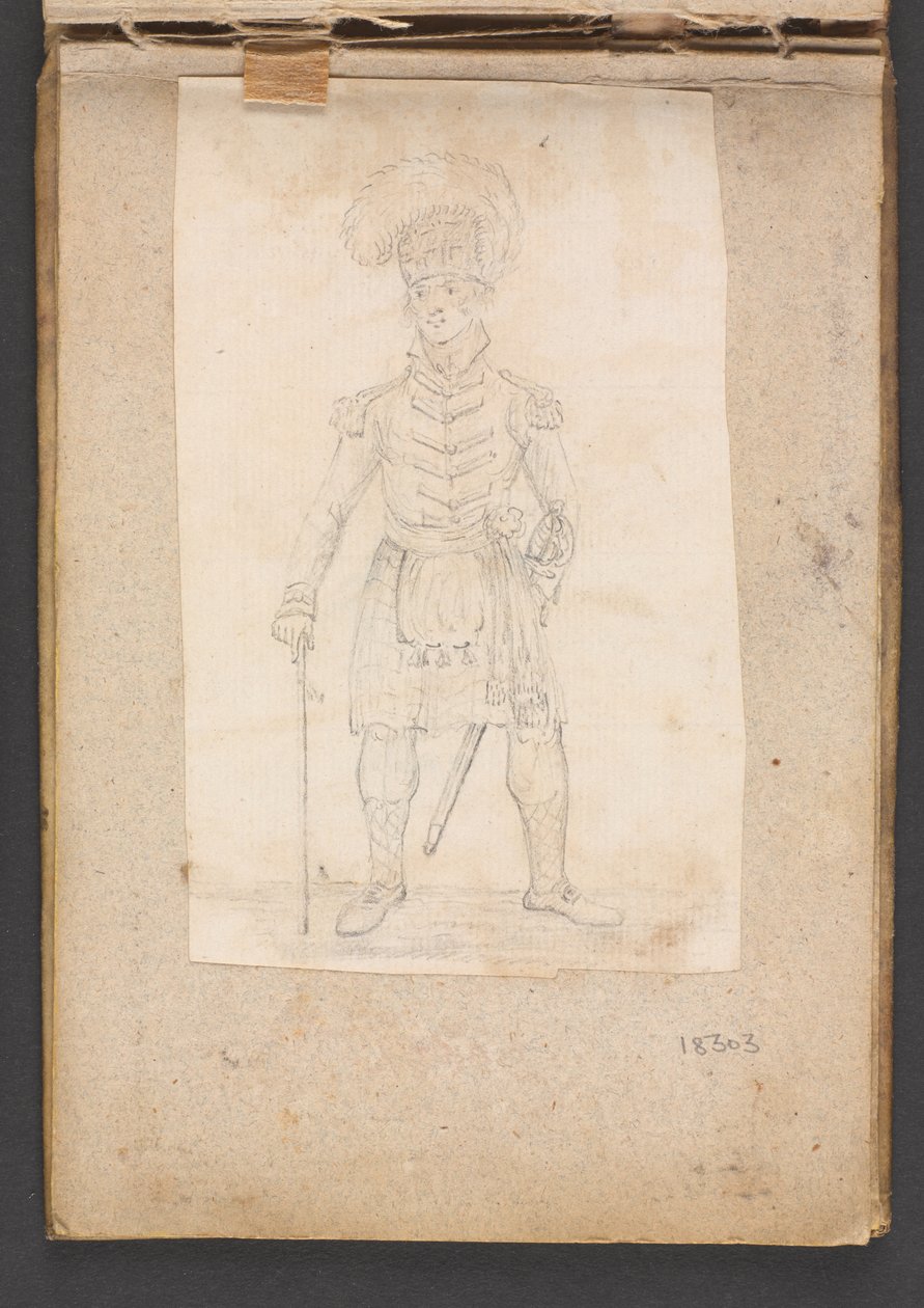 En offiser i et Highland Regiment av Unknown artist