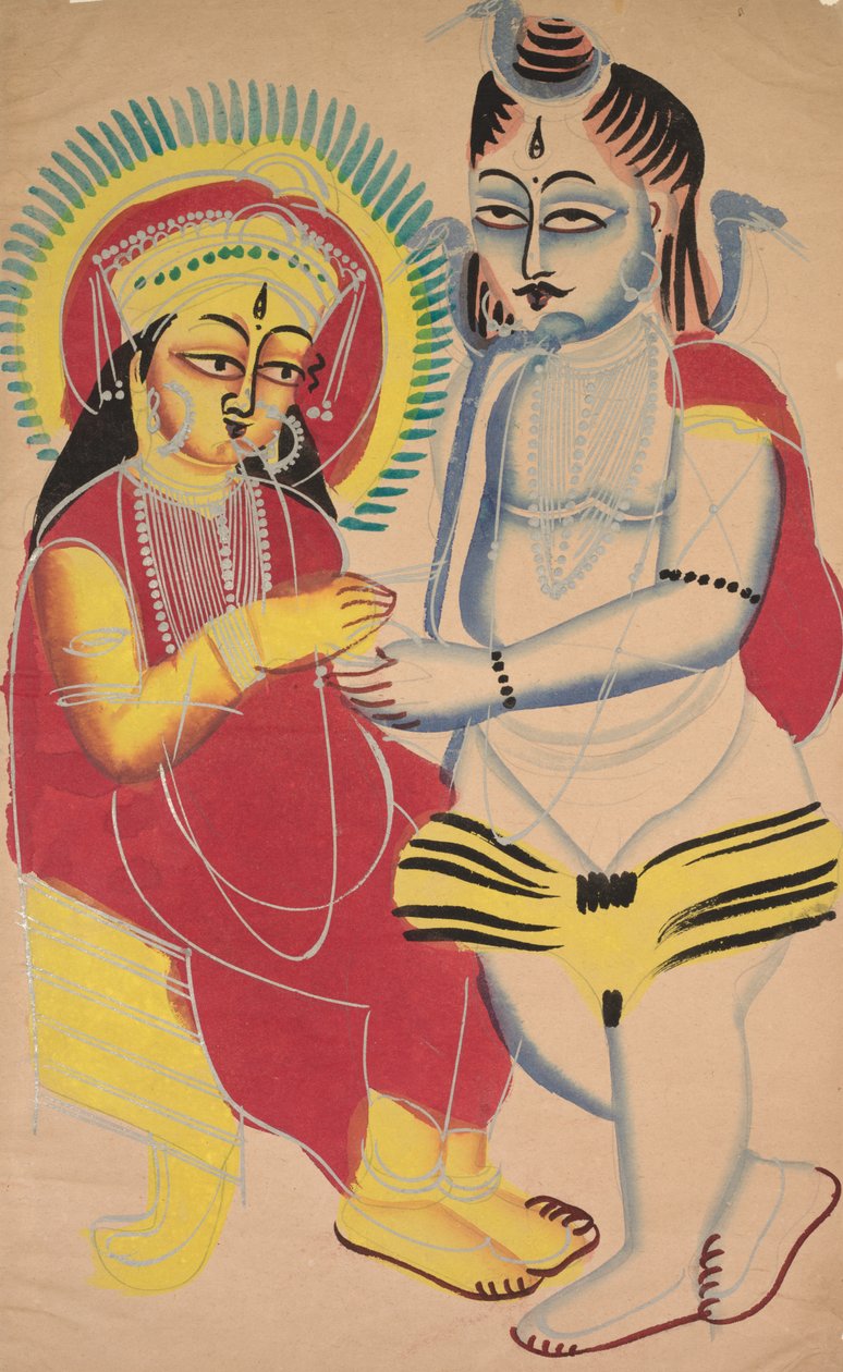 Annapurna og Shiva av Unknown artist