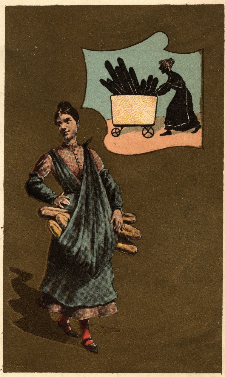 Anonymous chromolithography, late 19th century. av Unknown artist