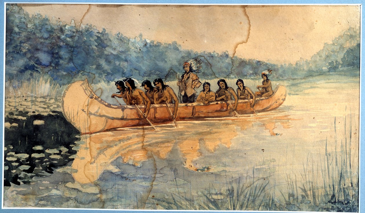 Anonym akvarell. La Rochelle fra 1800-tallet, New World Museum av Unknown artist