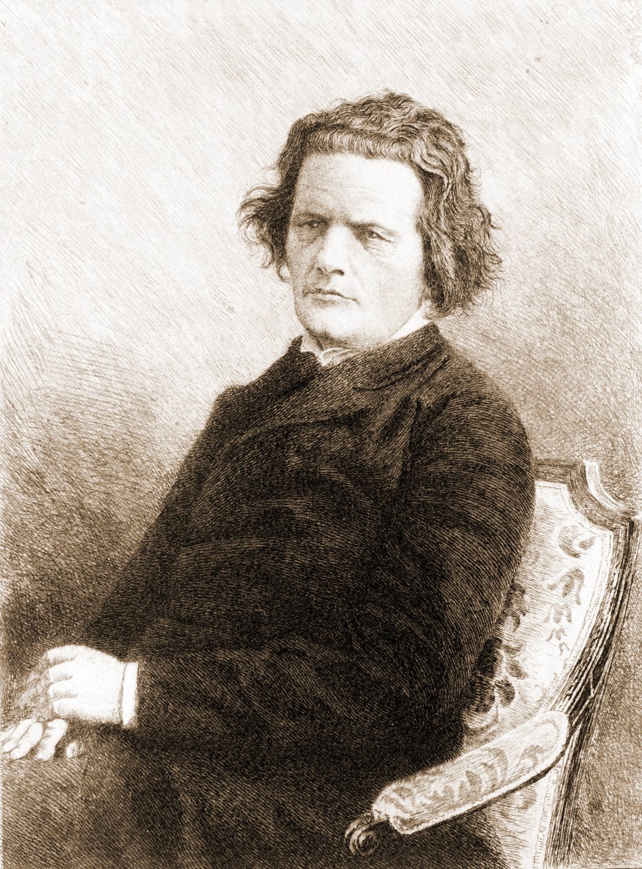 Anton Grigorievich Rubinstein. Russisk pianist og komponist (Vykhvatintsy, nær Podolsk av Unknown artist