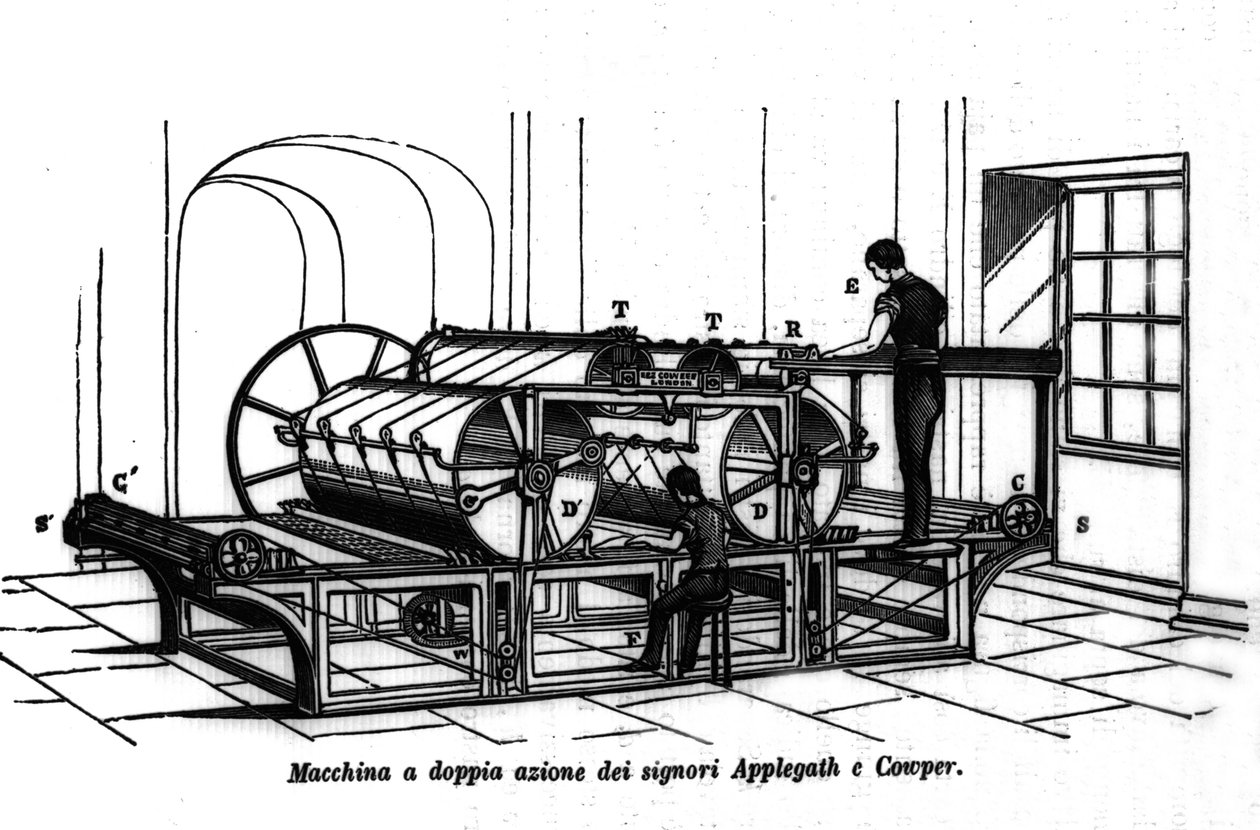 Appelgate og Cowper dobbeltvirkende utskrift. 1896. av Unknown artist