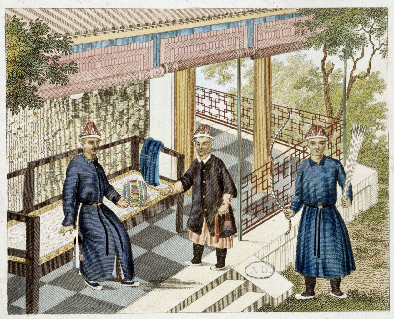 Bueskyting i Kina på 1800-tallet av Unknown artist