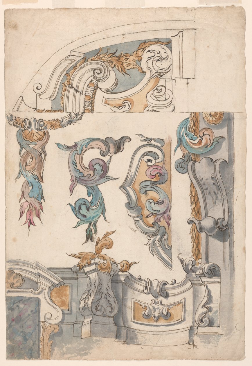 Arkitektoniske ornamenter: av Unknown artist