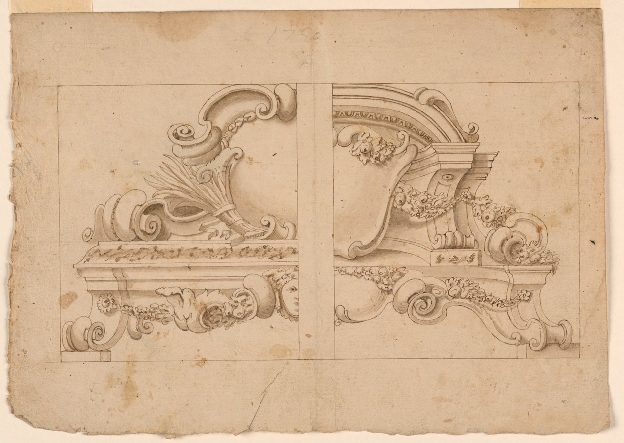 Arkitektoniske ornamenter av Unknown artist