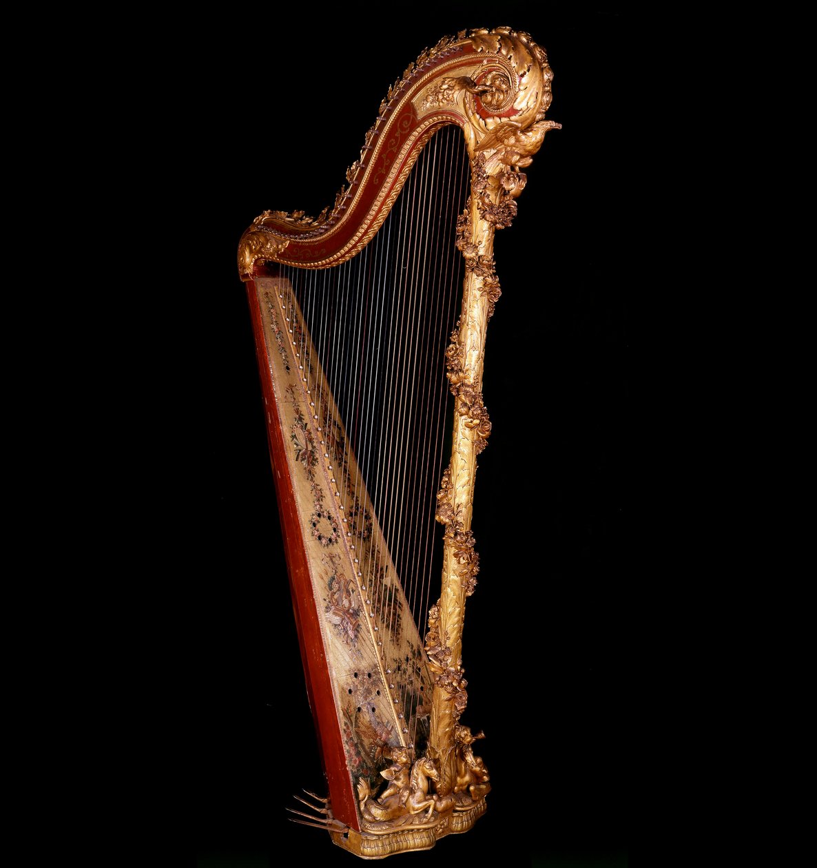 Art France: Harpe av dronningen av Frankrike Marie Antoinette (1755-1793) av Unknown artist