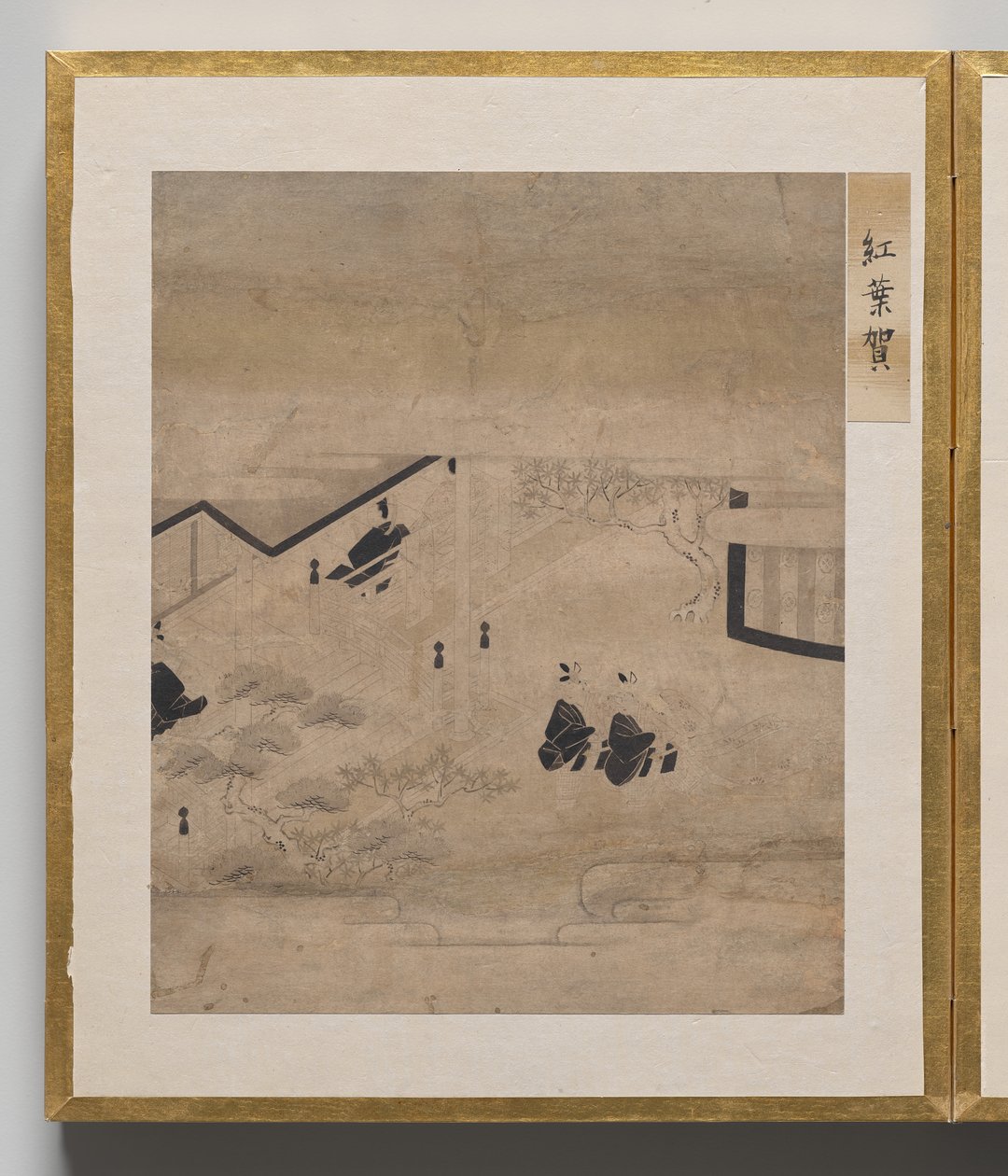 Høstutflukt fra Album of Illustrations for Tale of Genji av Unknown artist
