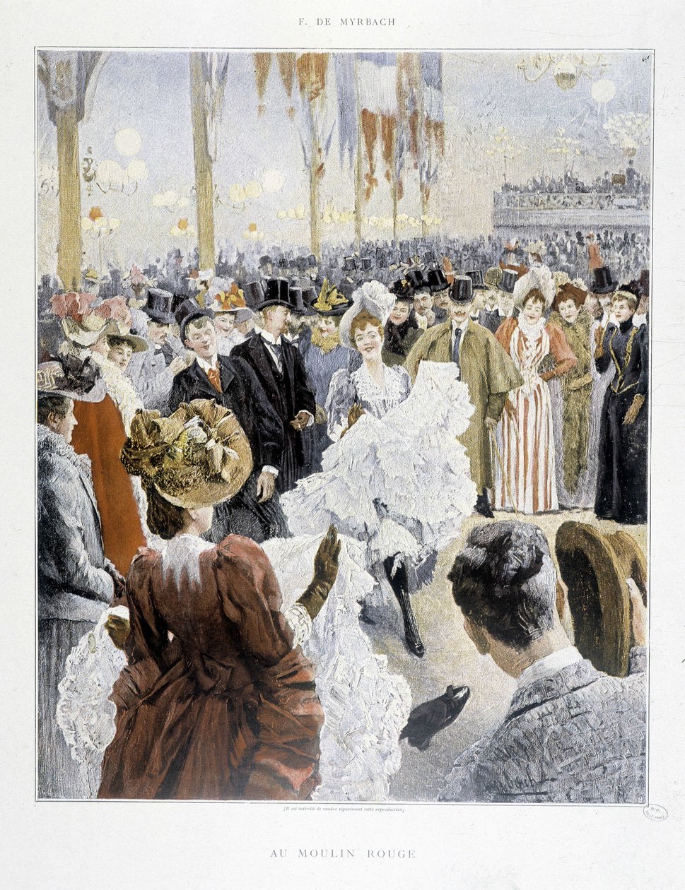 Ball på Moulin Rouge - i "Paris Illustré" av Unknown artist