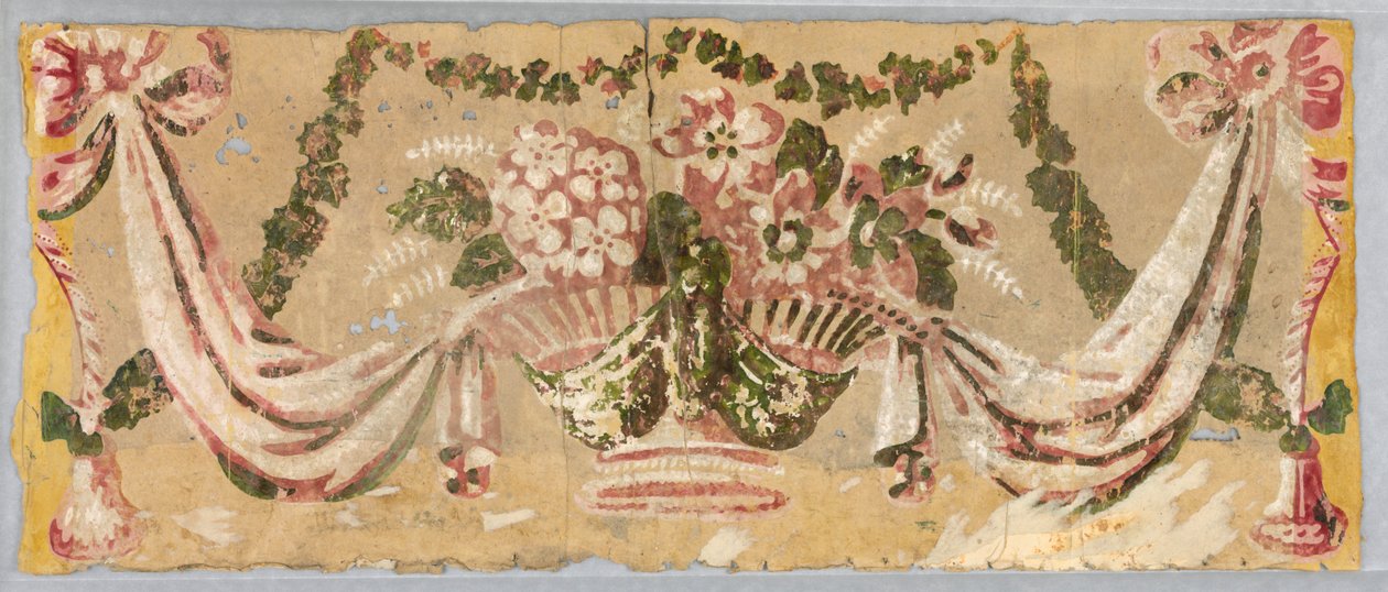 Bandbox-fragment av Unknown artist