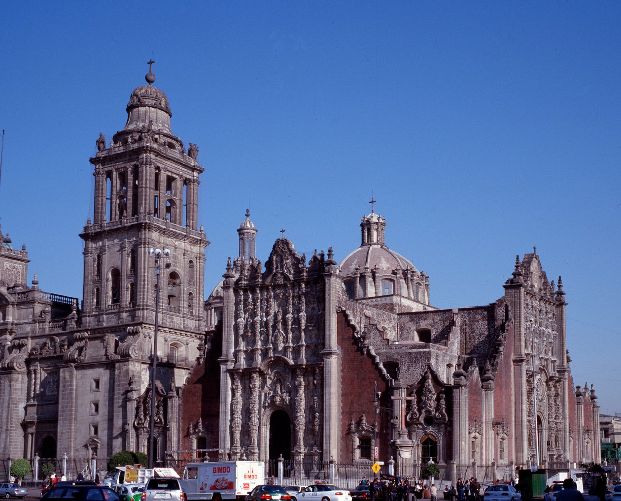 Barokkkunst: utsikt over Metropolitan Cathedral of Mexico City. Mexico fra 1700-tallet. av Unknown artist