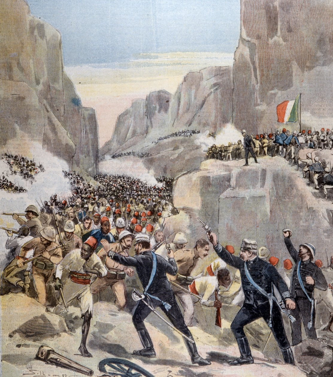 Slaget ved Abba Karima (Adoua, Etiopia) mellom Etiopia og Italia av Unknown artist