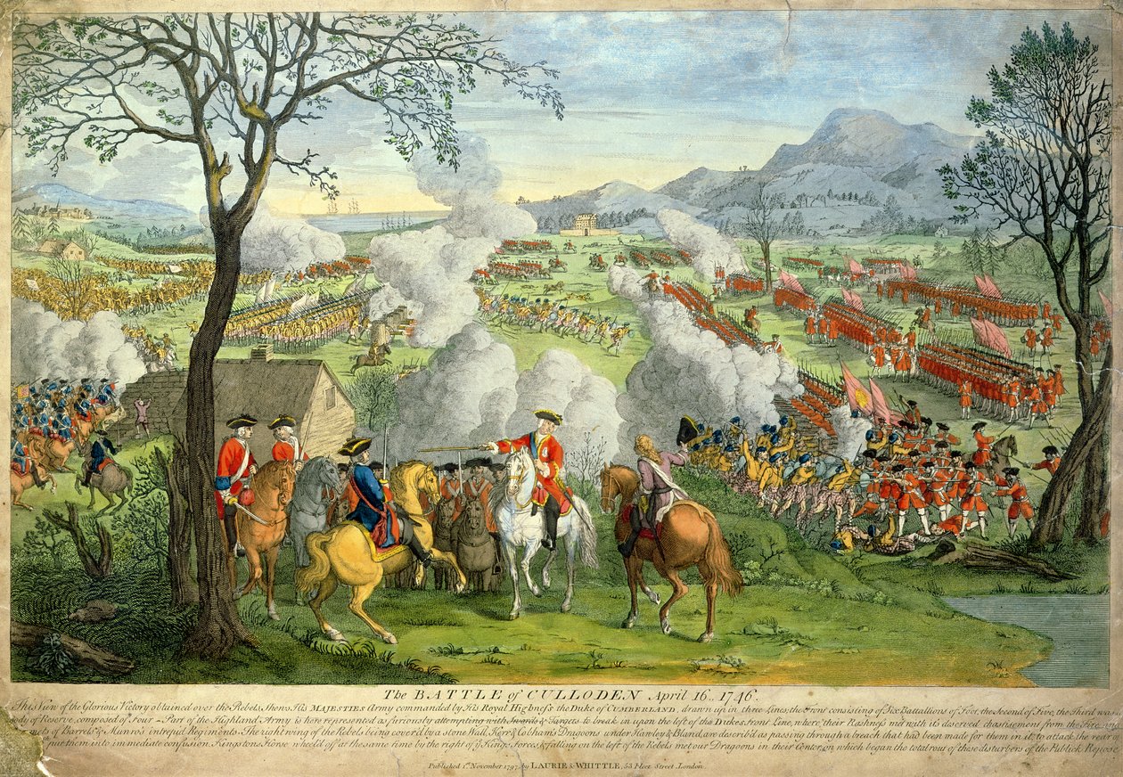 Slaget ved Culloden av Unknown artist