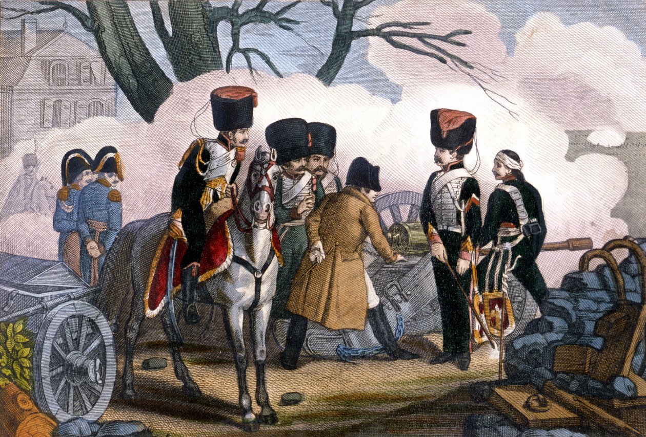Slaget ved Montereau av Unknown artist