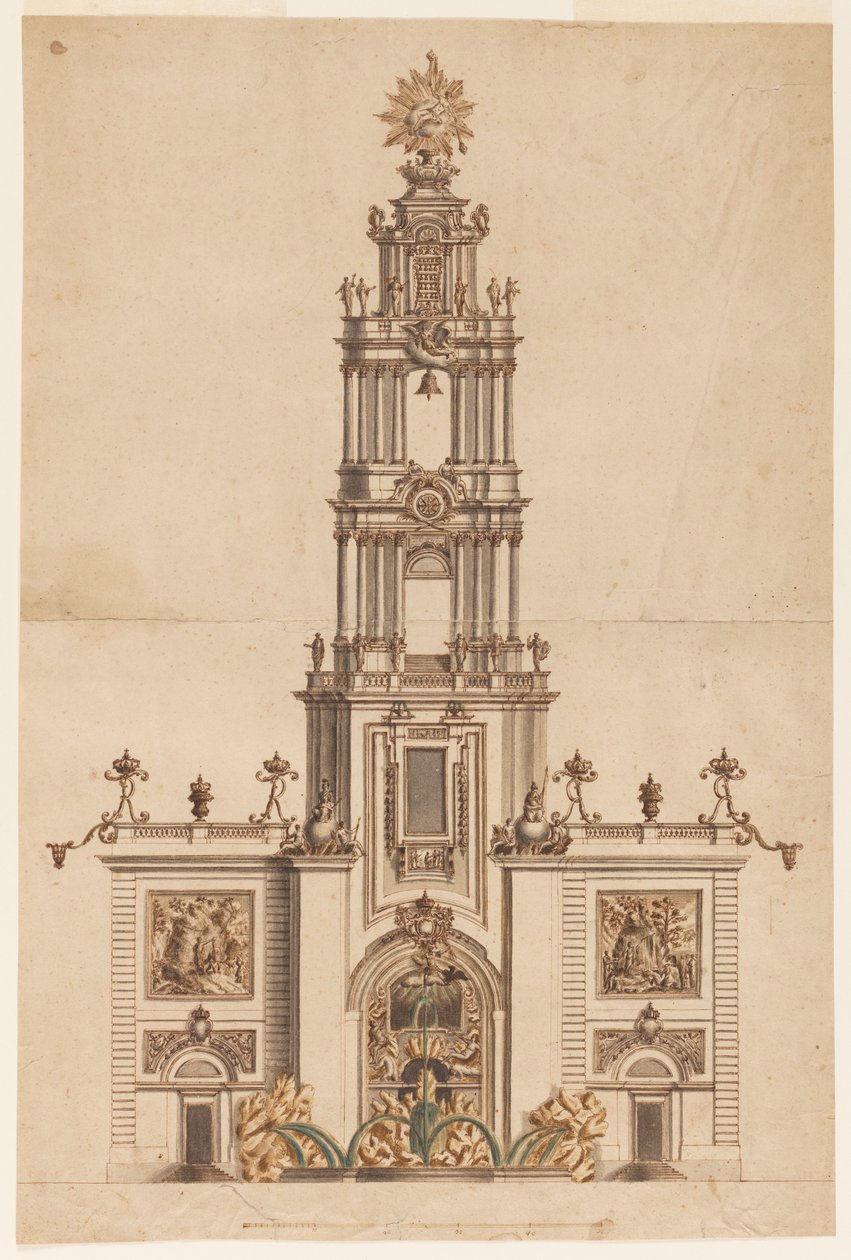 Klokketårn, sannsynligvis for Ferdinand IV av Napoli av Unknown artist