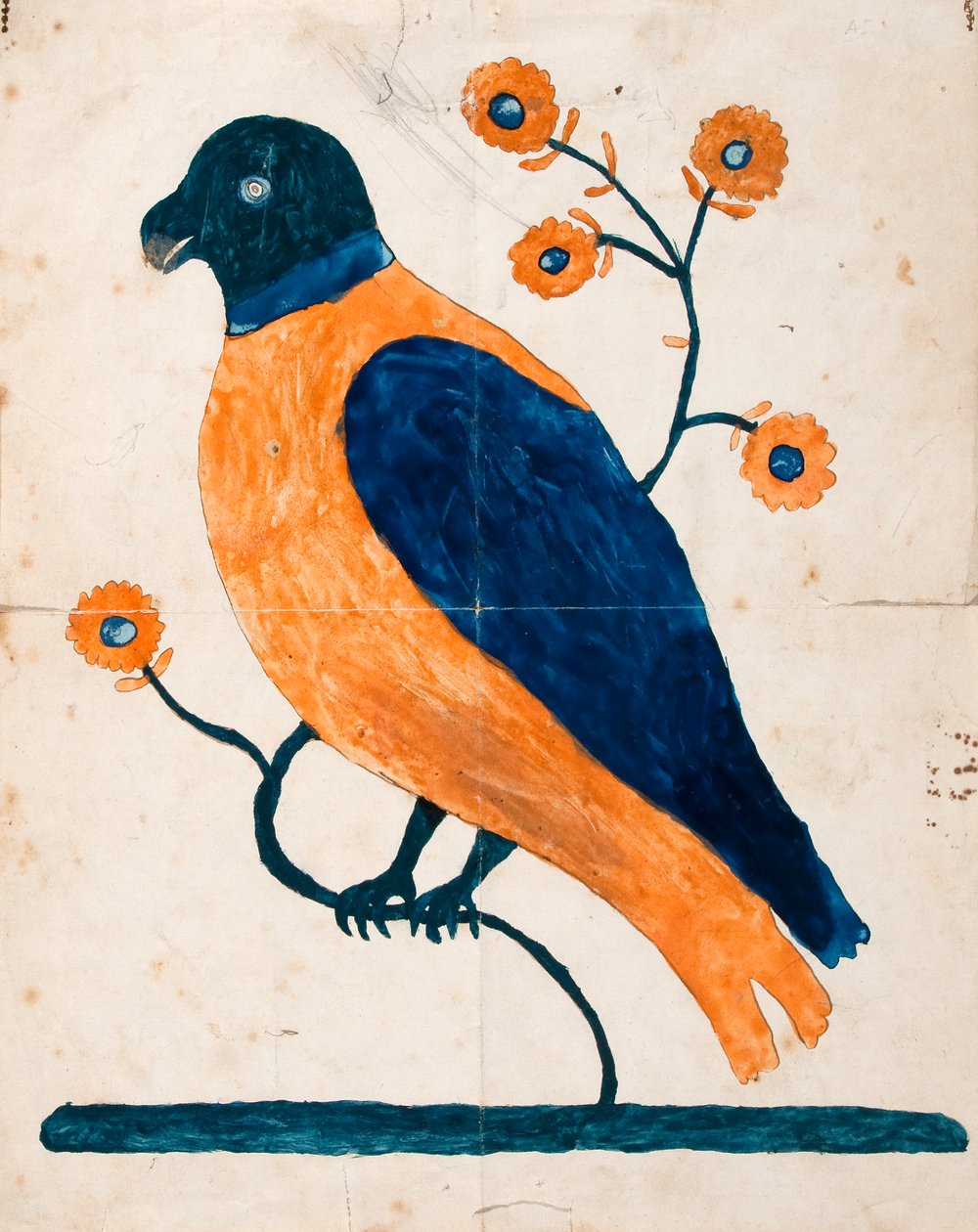 Fugl på kvist av Unknown artist