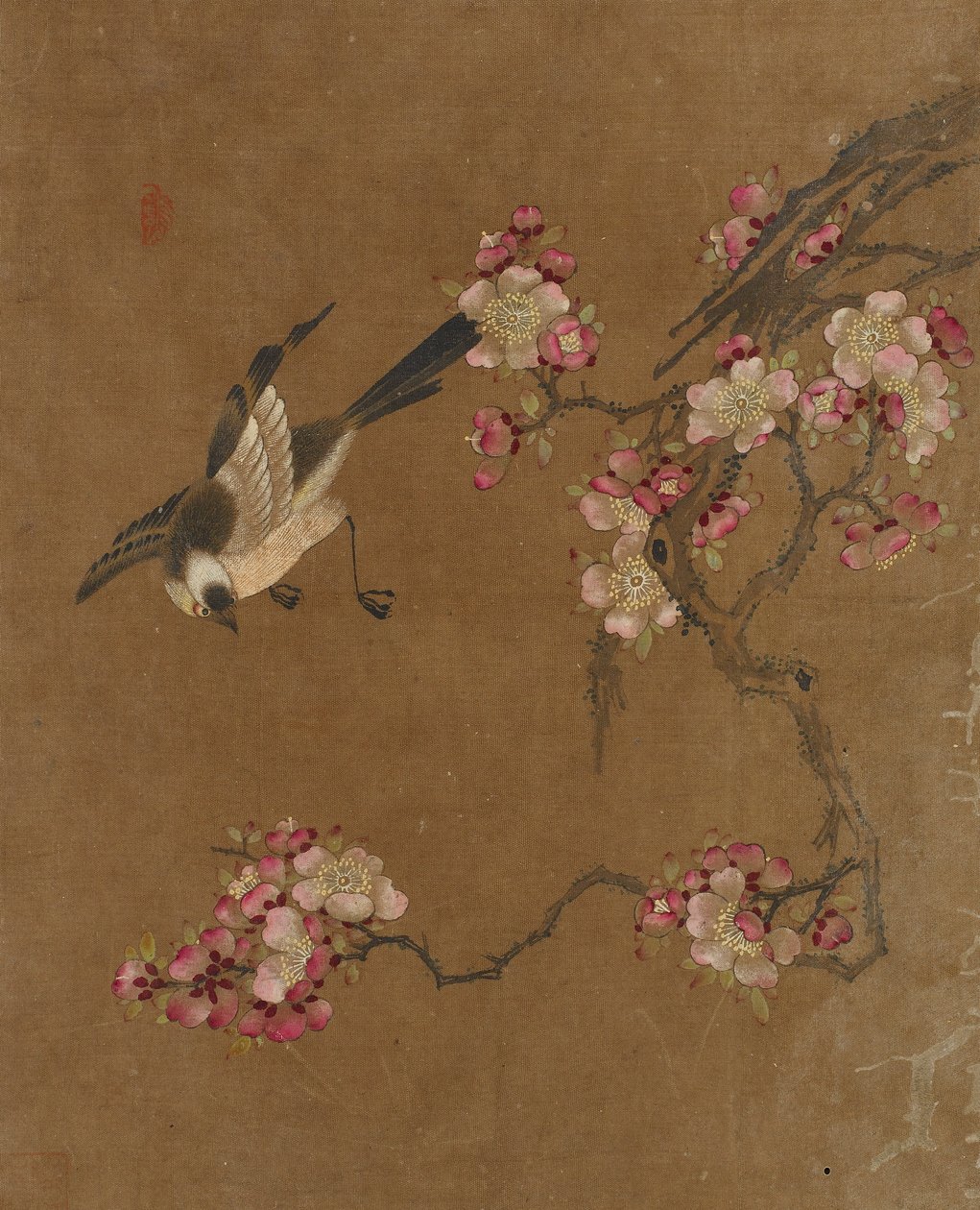 Fugler og blomster av Unknown artist